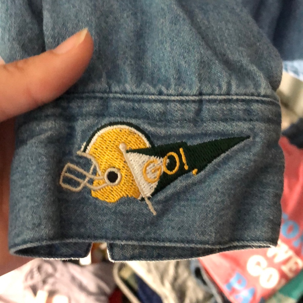 Christopher & Banks Green Bay denim shirt size med - Picture 5 of 7